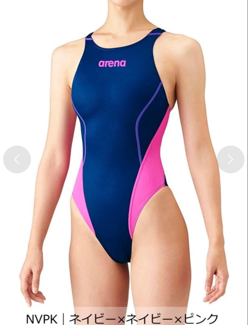 arena FINA認証 スポーツ用水着 ネイビー/ピンク - メルカリ