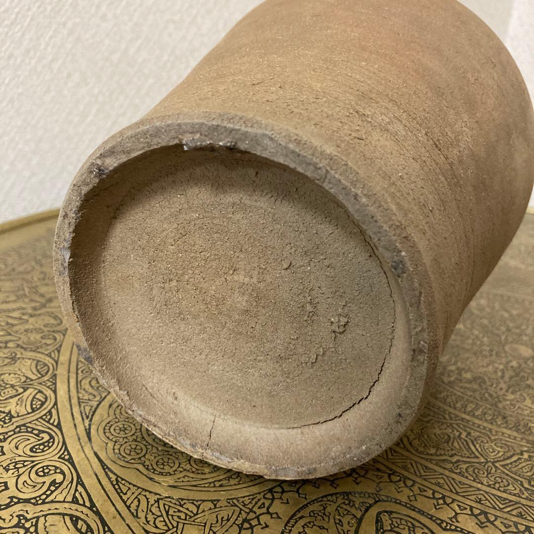 珍品 古壺2点〈検 須恵器 朝鮮 李朝 渥美壺 三筋壺