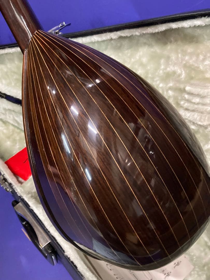 I）美品 落合忠男 手工 マンドリン Ｍ４ 2001年 ハードケース付