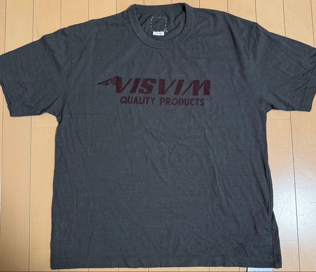 VISVIM FIL JUMBO ロゴプリントTシャツ クルーネック BLACK