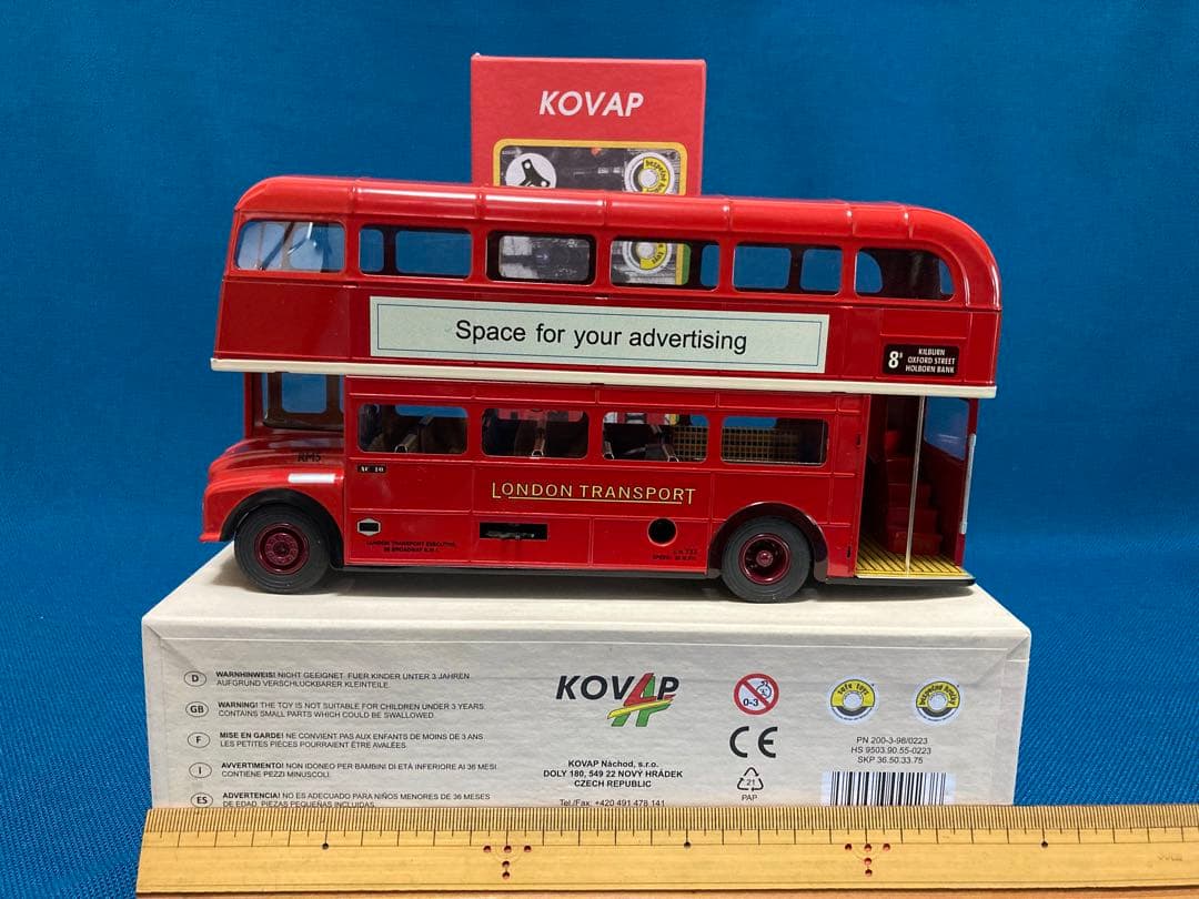 ブリキのおもちゃ　KOVAP レトロ　 ルートマスター RM5 ロンドンバス
