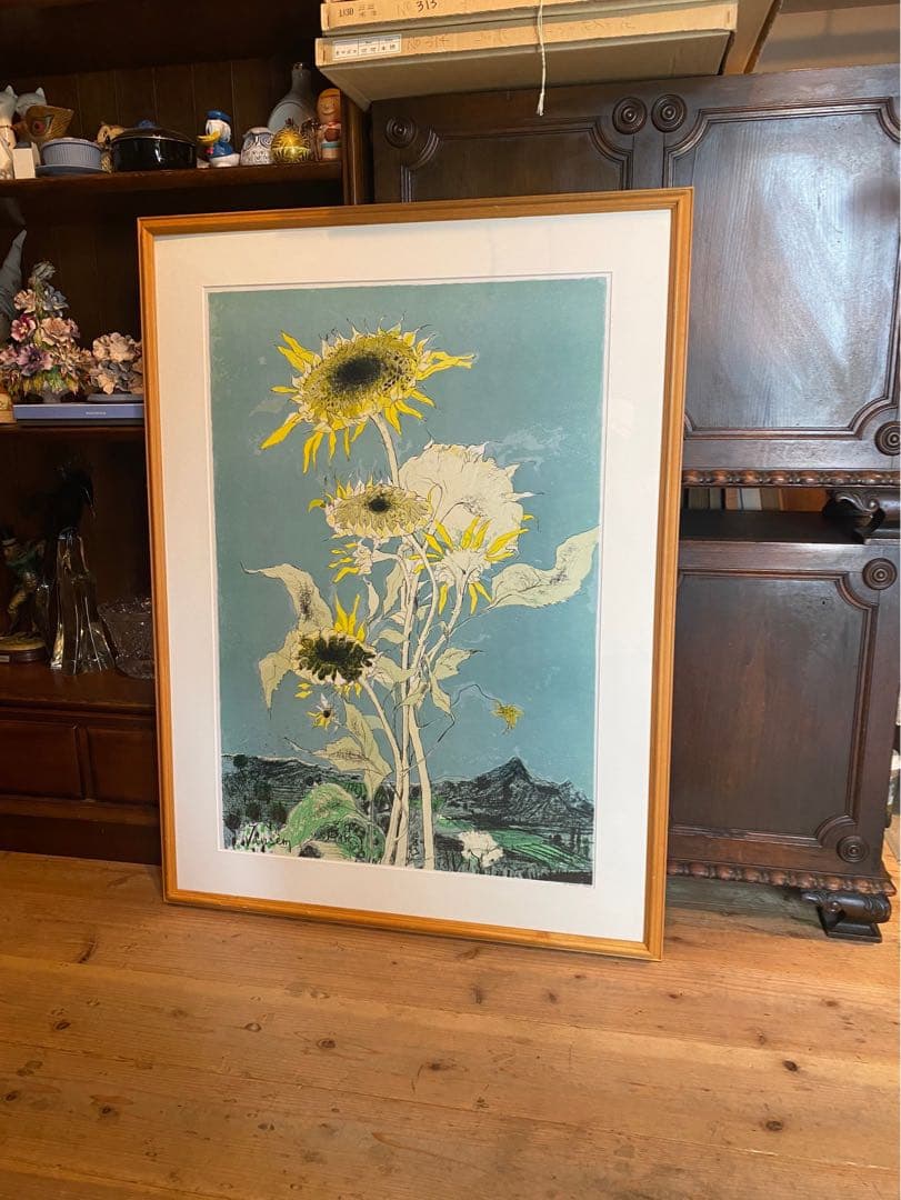 野菜果物様専用＊ジャン•ジャンセン ひまわり 額縁 大判 リトポスター