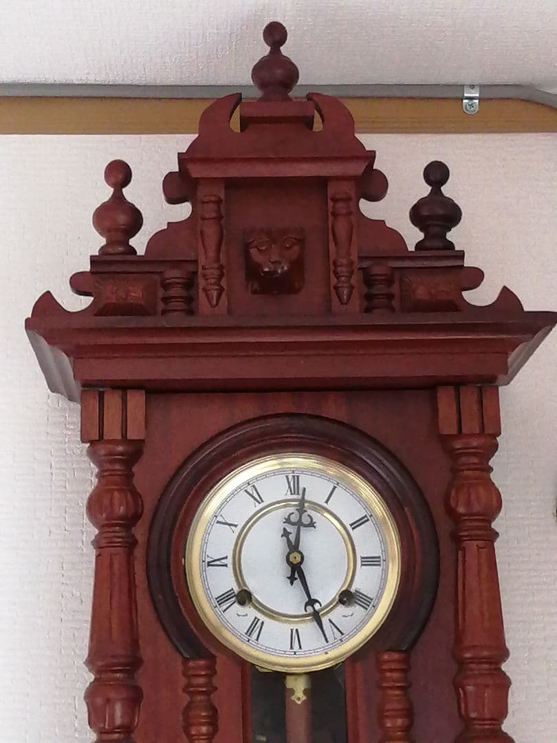 クラシック木製振り子時計