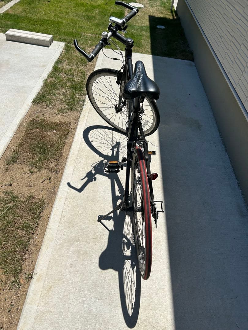 手渡し限定】Precision クロスバイク Sports ブラック ポンプ付