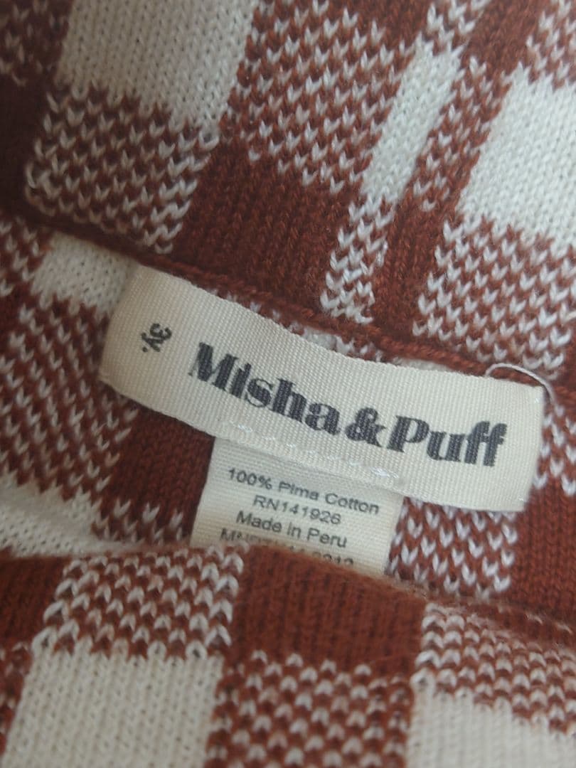 Misha & Puff キャミ ボトムス セット 3y Misha&Puff チェック柄キャミ