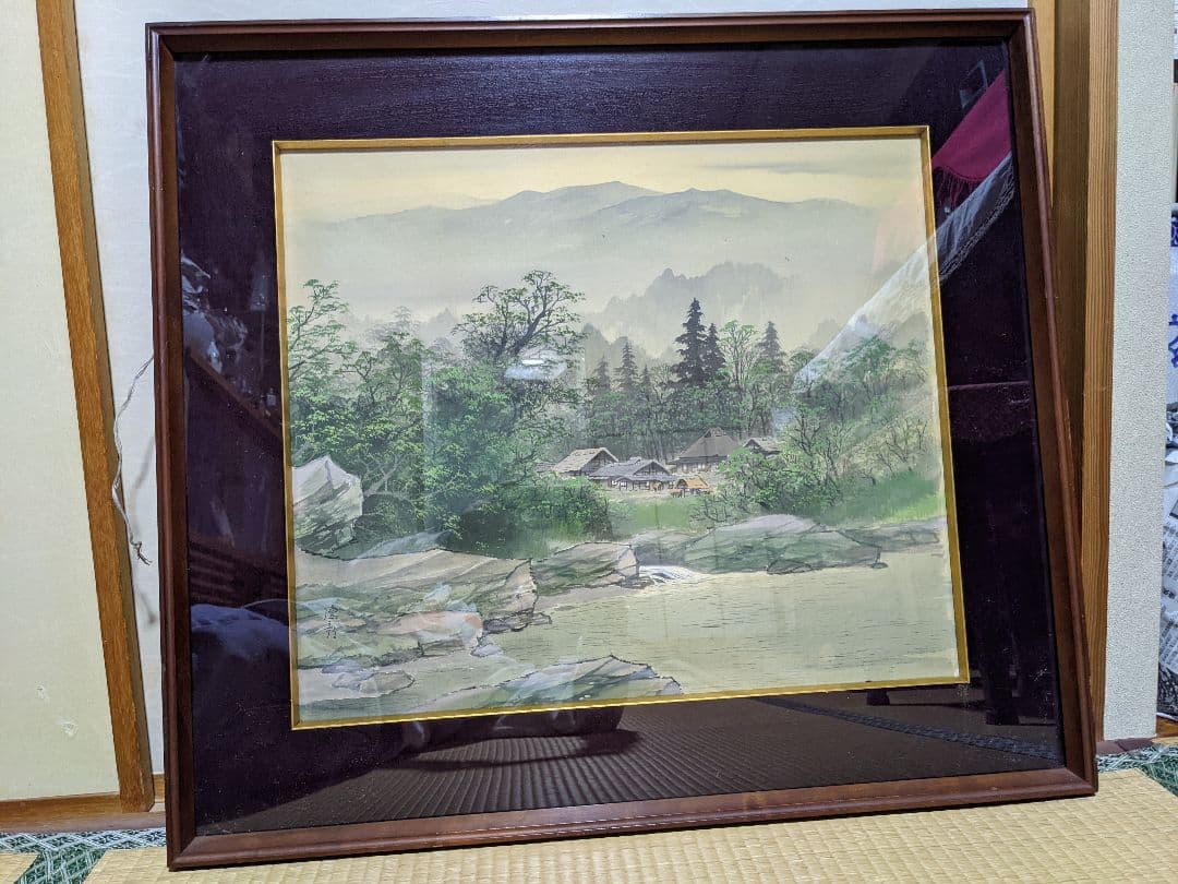 ♦日本画 院展会友 絵画 水彩画 アート 百瀬徳三郎 コレクションアンティーク