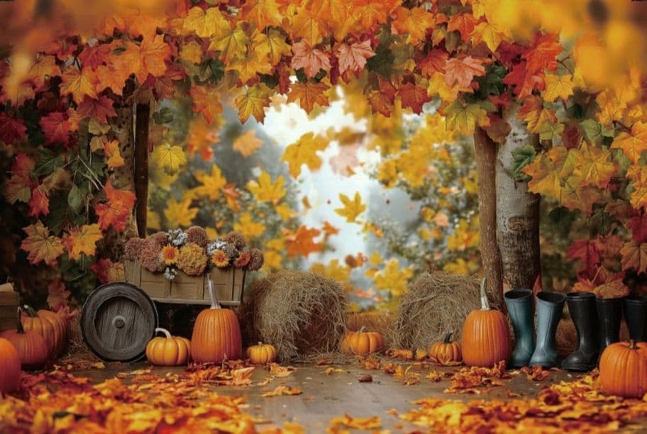 背景布【秋A】サンプル