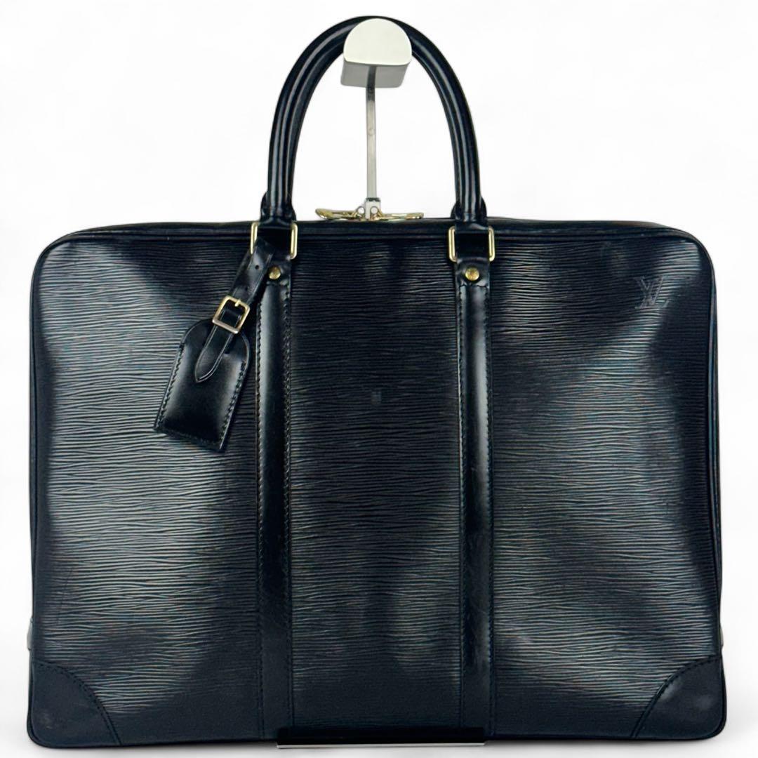 【美品】ルイヴィトン ビジネスバッグ ブリーフケース 営業鞄 エピ ブラック