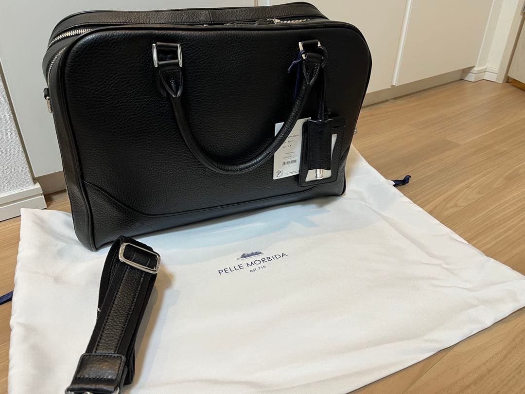 ★美品★Pelle Morbida ビジネスバッグ ブラック