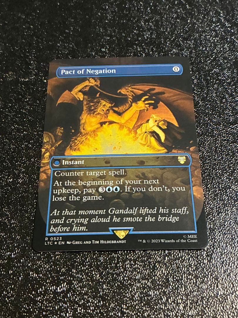 MTG 指輪物語 ホリデーリリース 英語版 否定の契約 銀幕foil