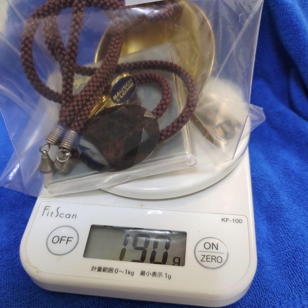 遺品整理タイピン、金杯、記念コイン天然石ループタイ計7点