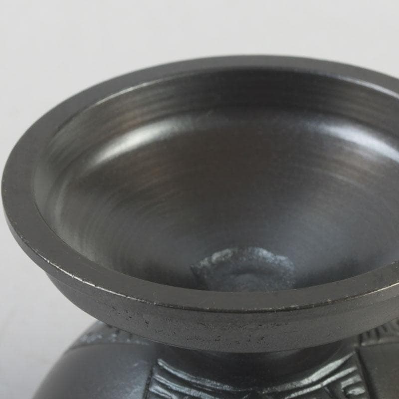 茶道具 唐銅風炉師 藤井宗喜作 唐銅 古銅写 火舎蓋置