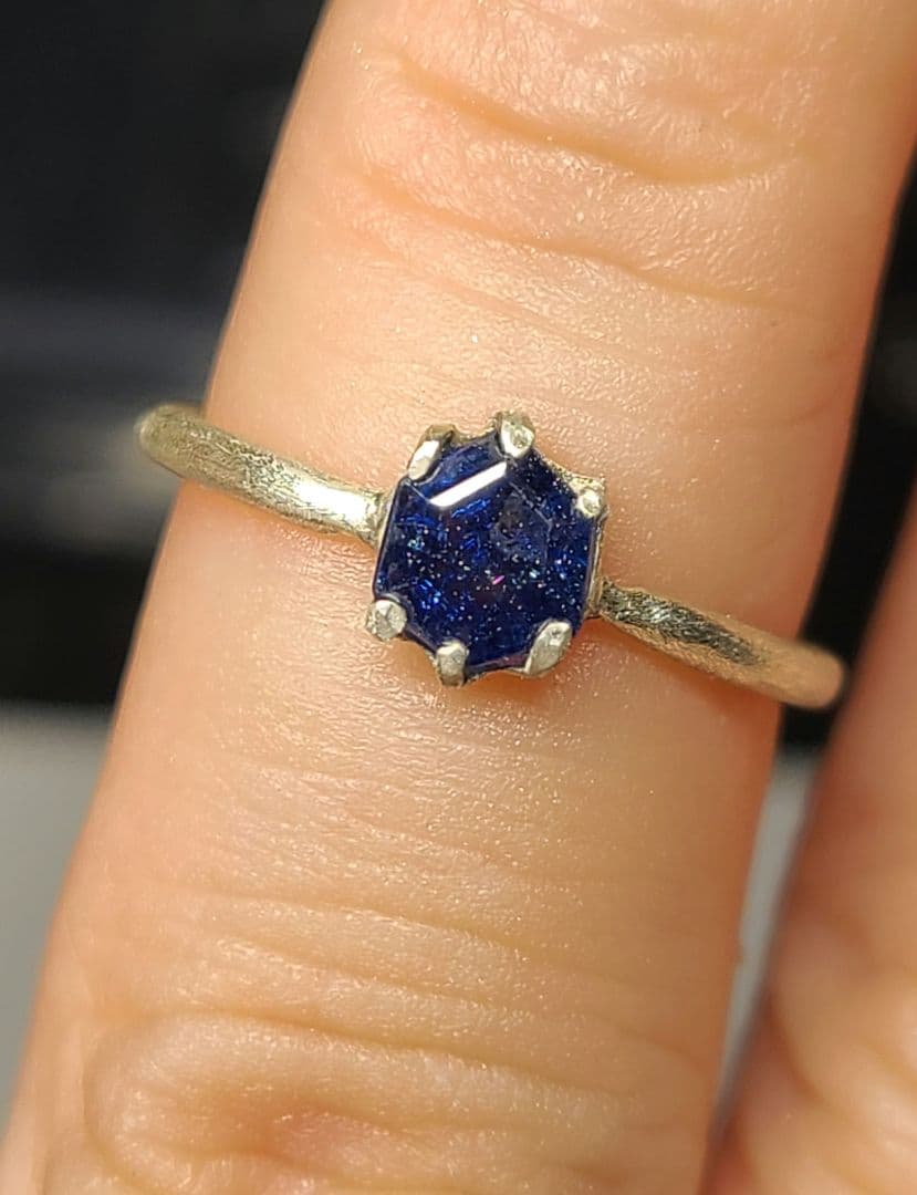 えむえす様専用☆スリランカ産ブルーサファイア☆リングオーダー