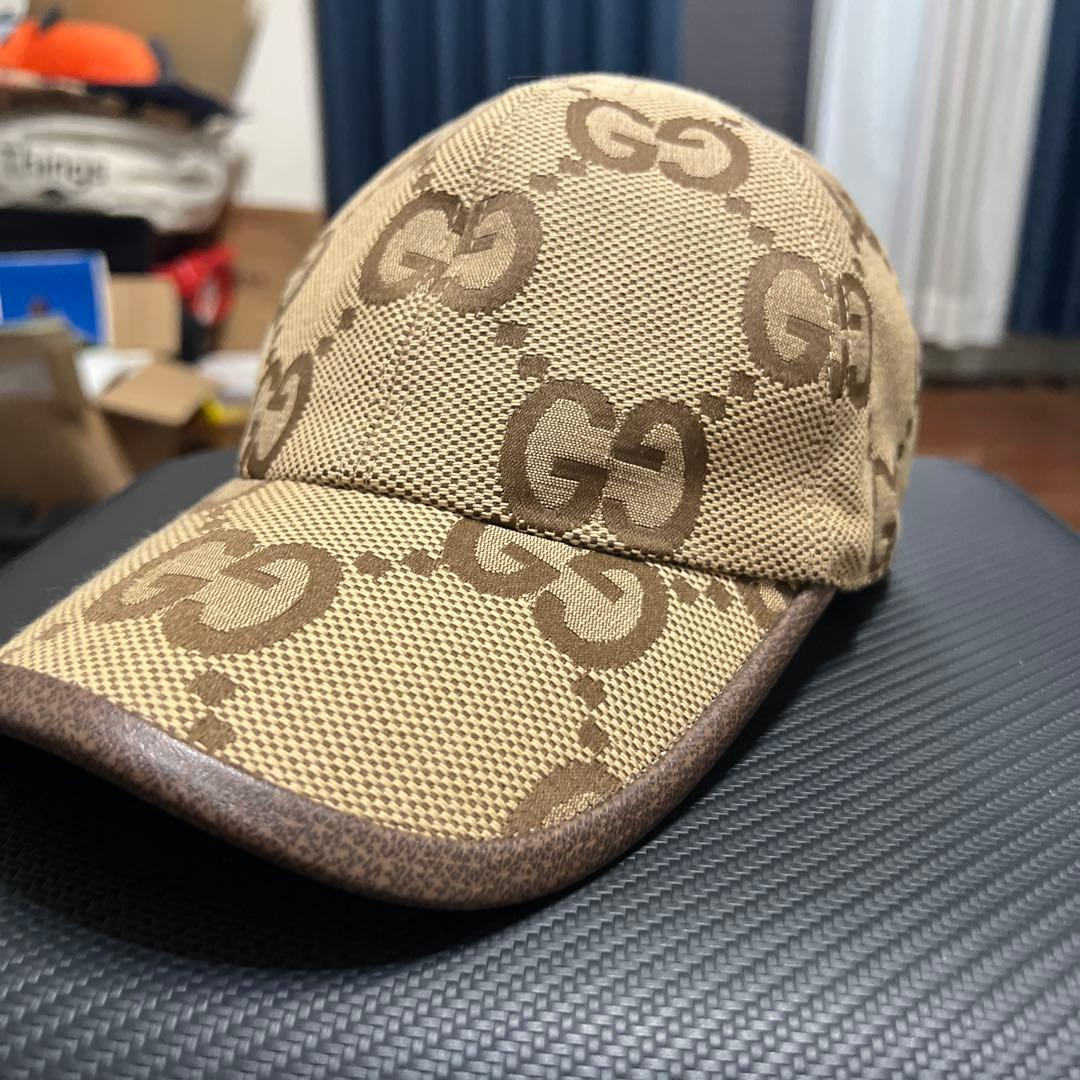 Gucci GGパターン メッシュキャップ ベージュ