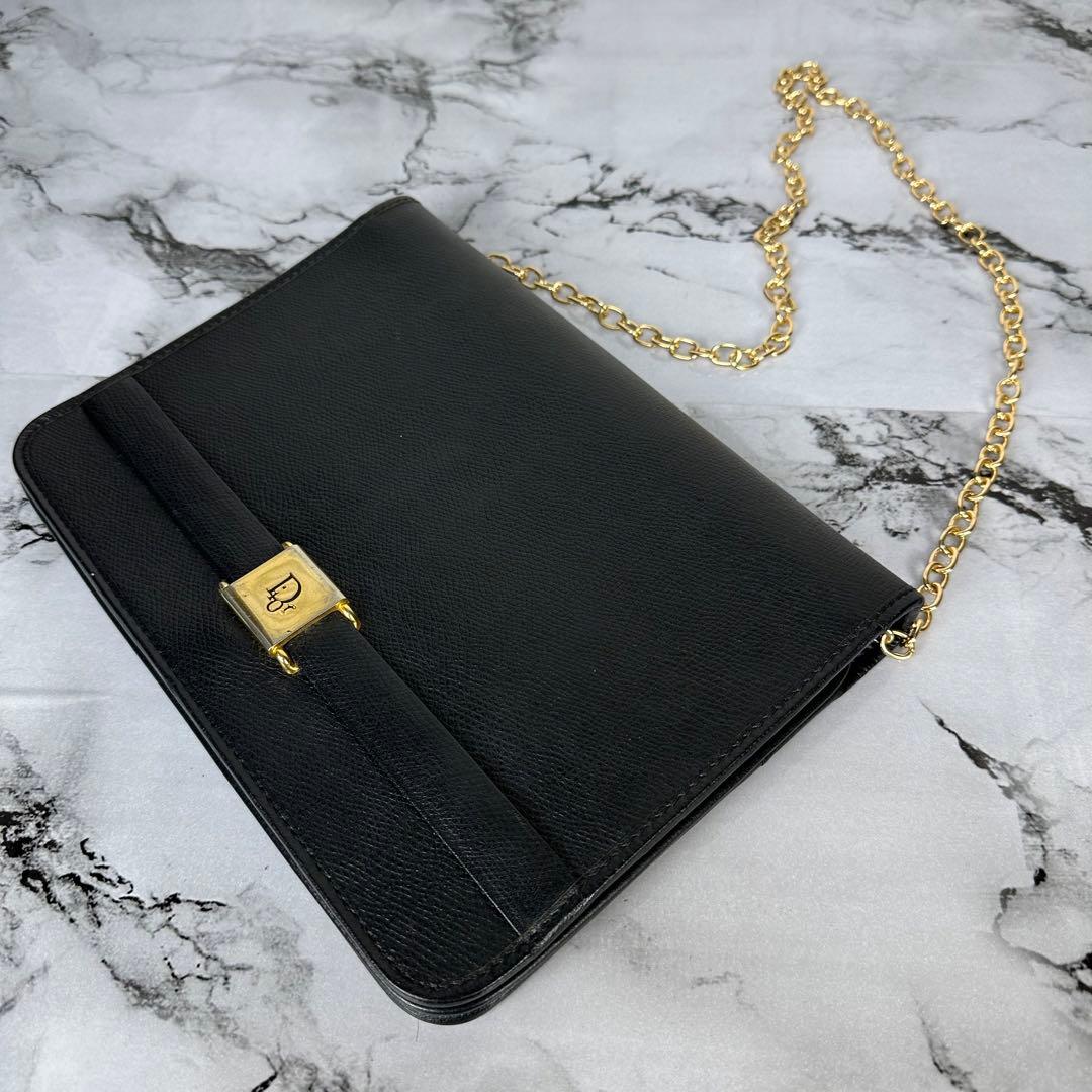 希少✨オールドディオール ショルダー ハンドバッグ トロッター ブラック