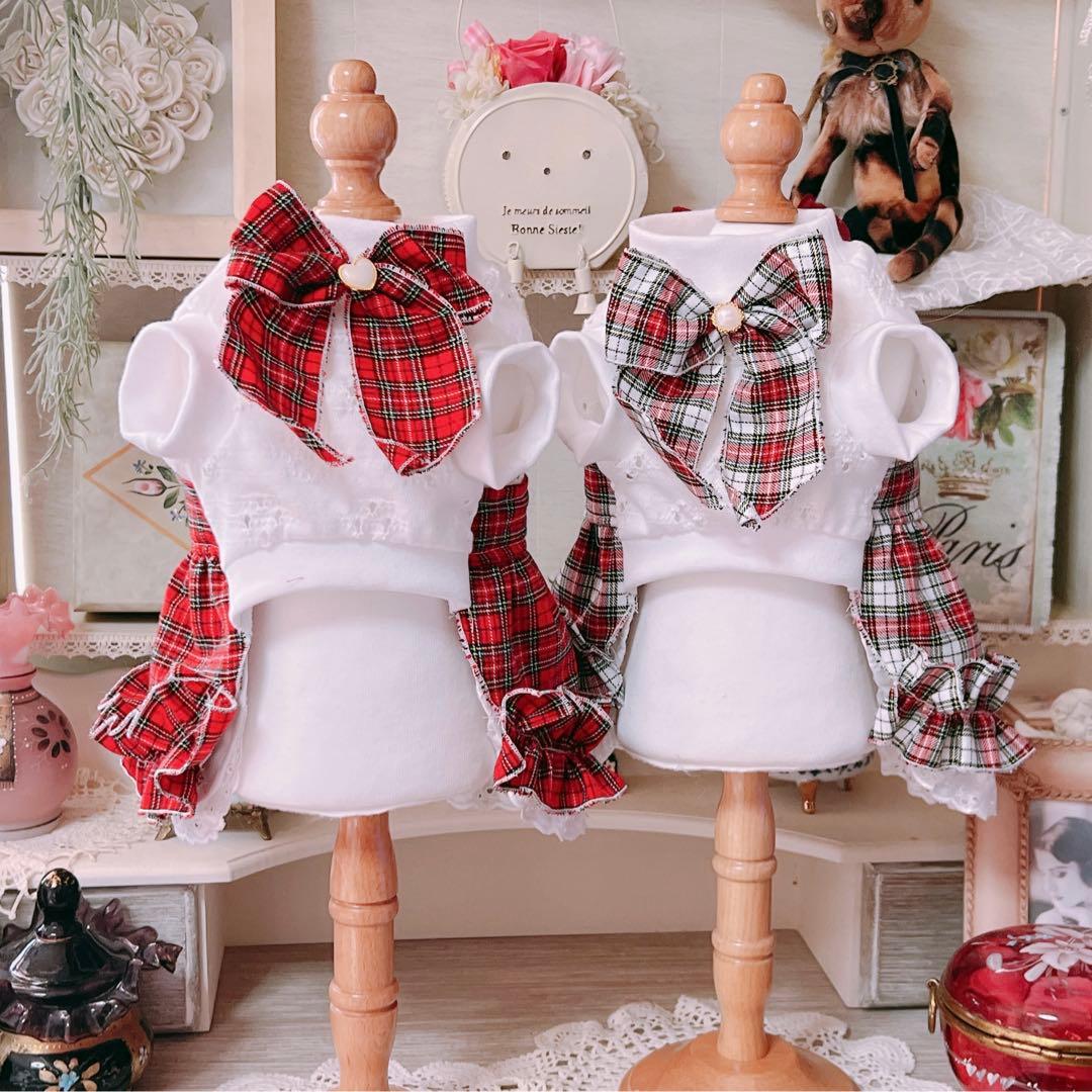 おしゃれさんワンピース∞TuTu∞ クリスマス犬服ハンドメイド