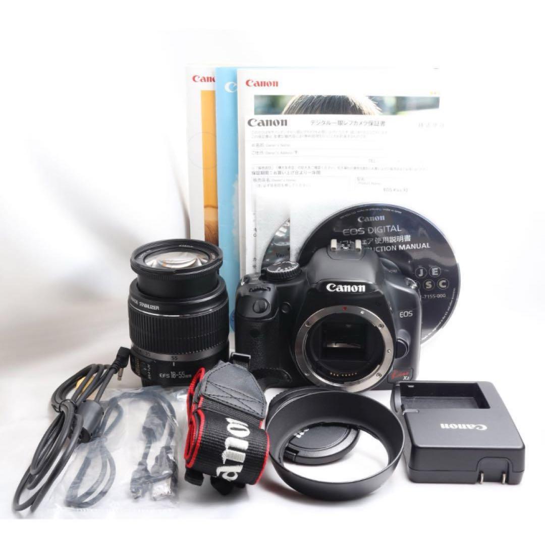 ✨一眼初心者おすすめ♪✨ Canon kiss X2レンズキット✨ オンライ