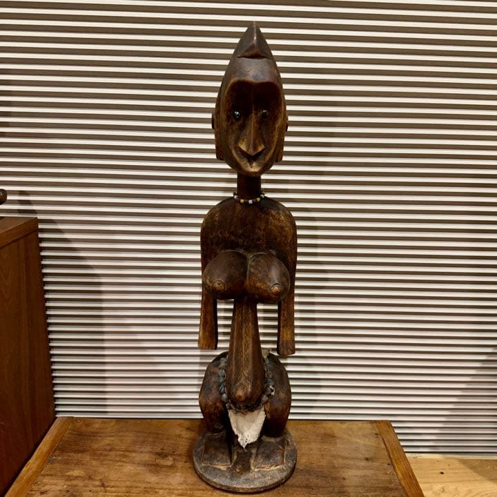 アフリカ マリ共和 ドゴン族 立像 彫刻 木彫り プリミ