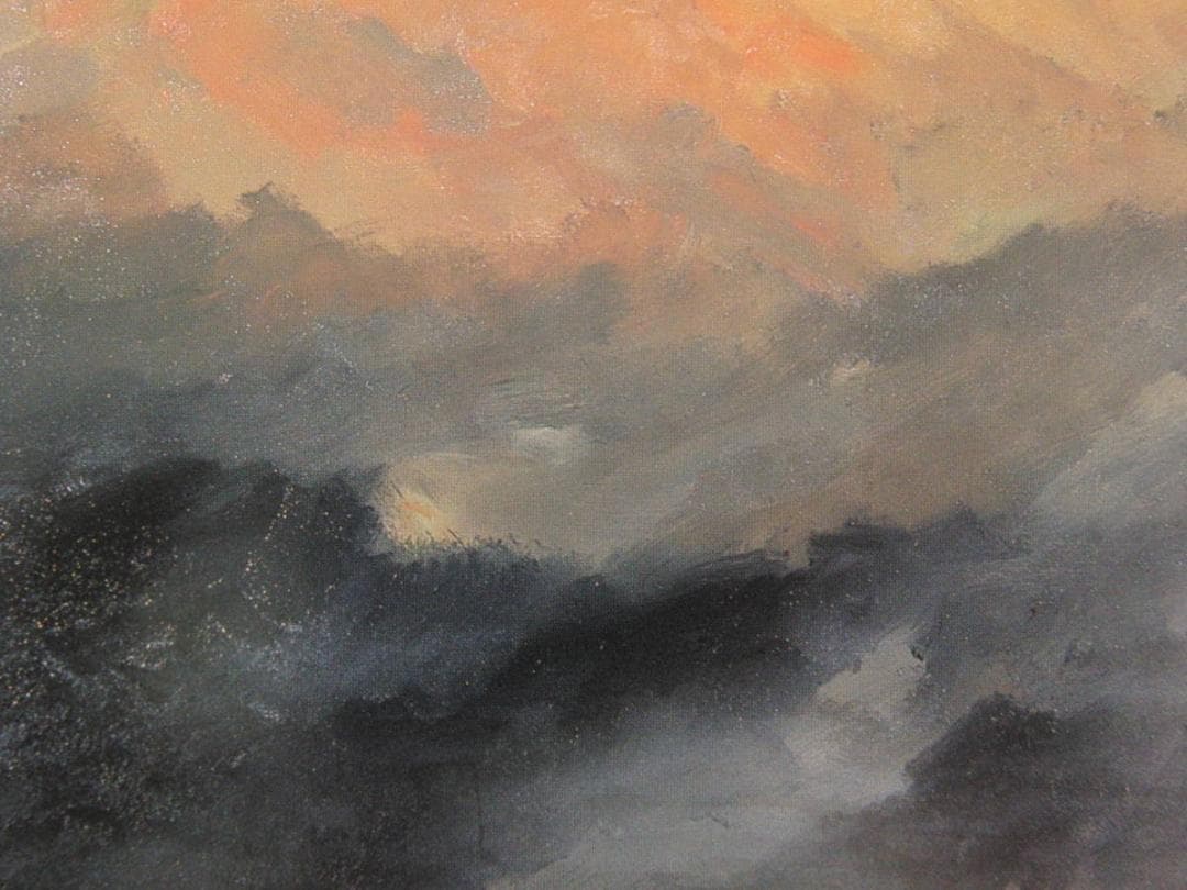 武田好文、【富士】、希少な額装用画集より、新品額装付、状態良好