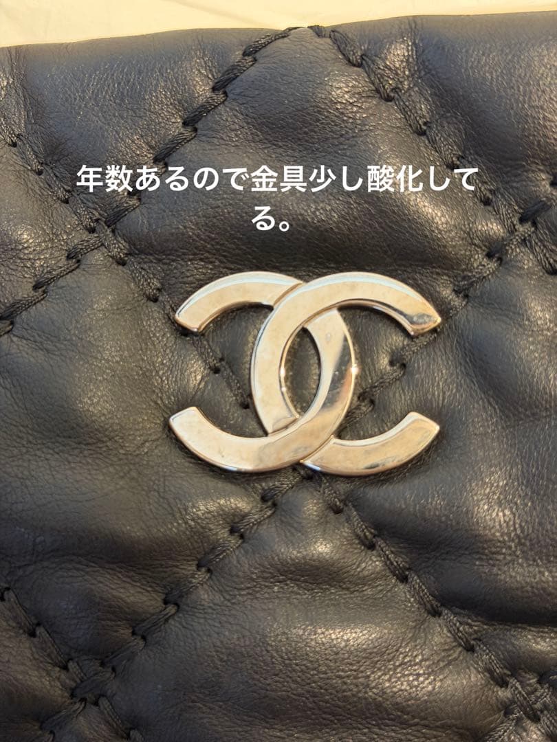 2日間のみ出品。激特価！CHANELシャネルカーフスキンチェーンショルダーバック