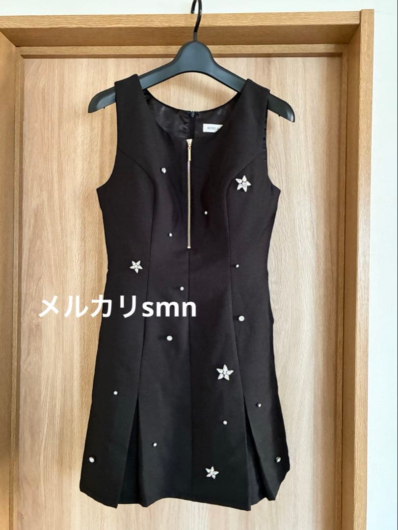 新品　robe de fleurs ドレス　M ブラック　シュガー