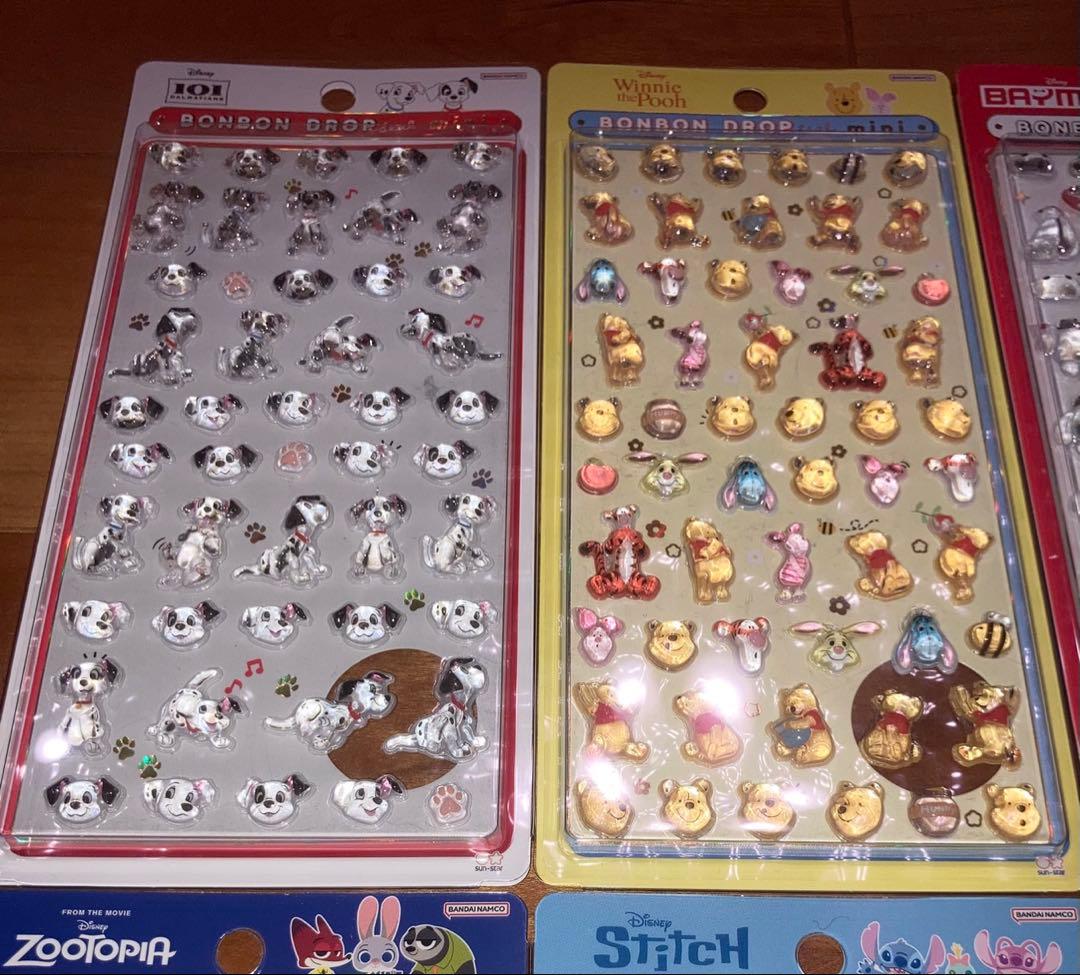 ボンボンドロップシール mini ディズニー 全8種コンプリート