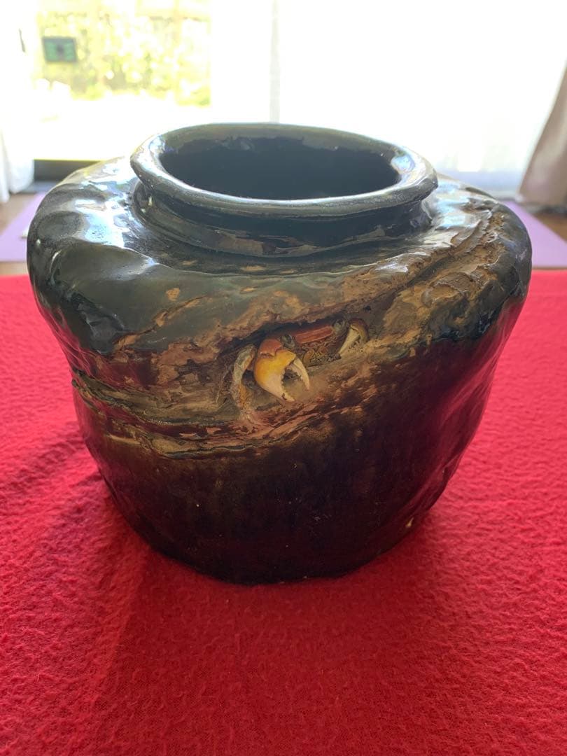 天神蟹蟹細工壺