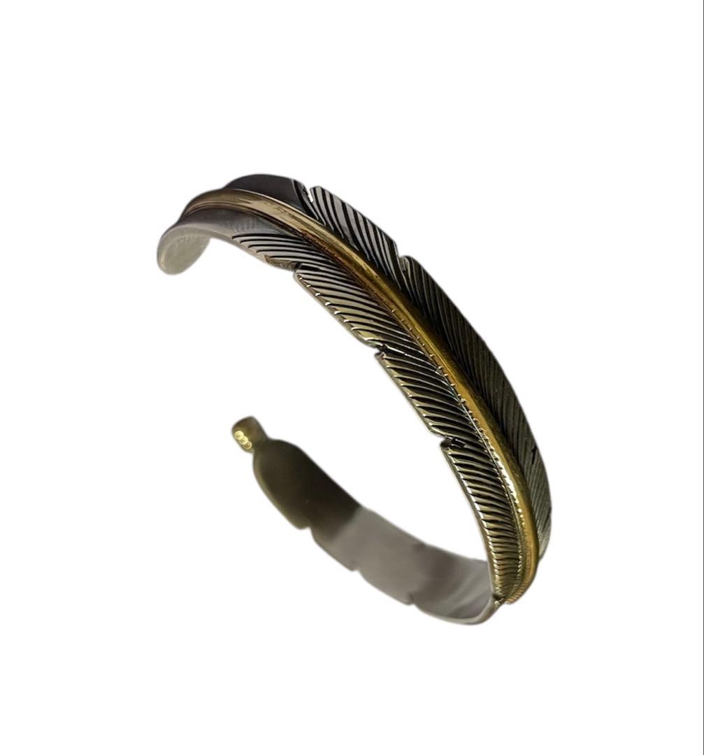 ナバホ族 Harvey Mace ハーヴィーメイス フェザーバングル最終値下げ