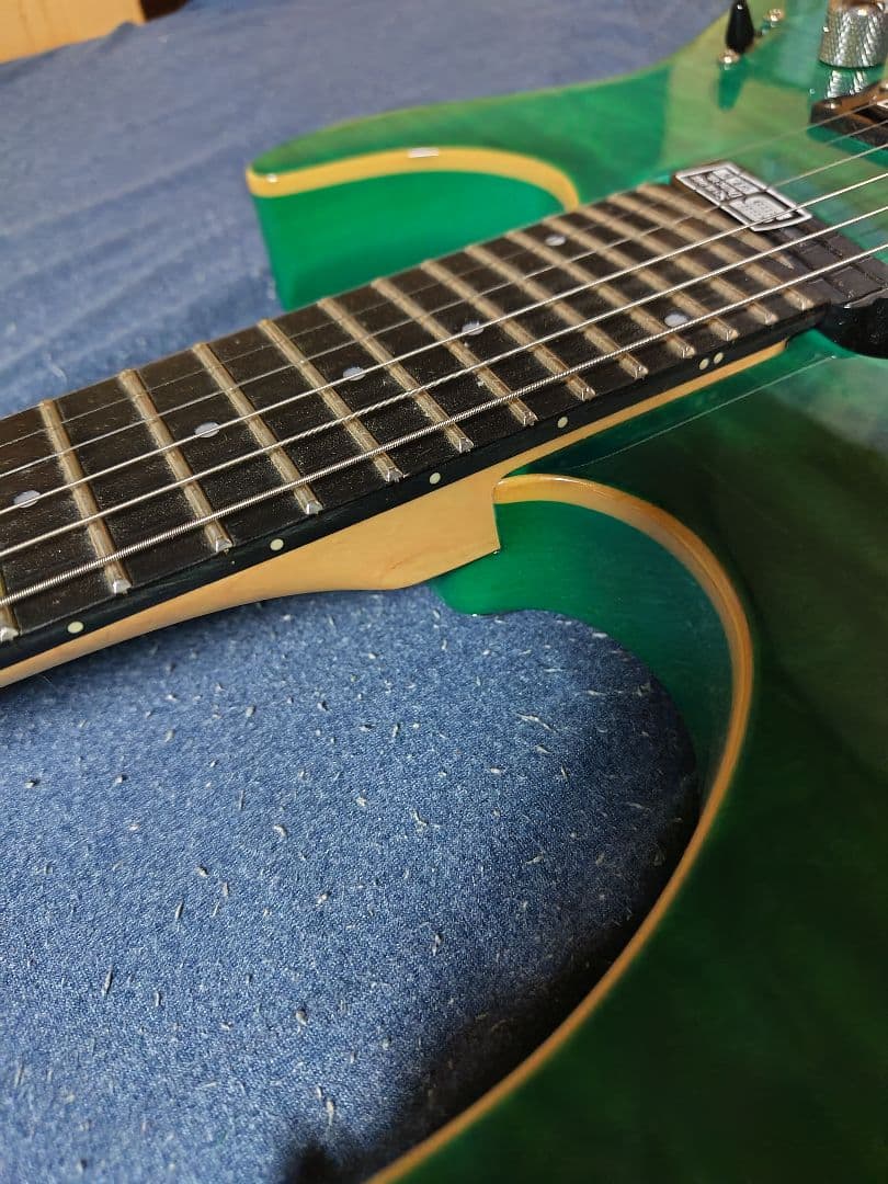 ギター ESP edwars e-mv-125fr Turquoise green