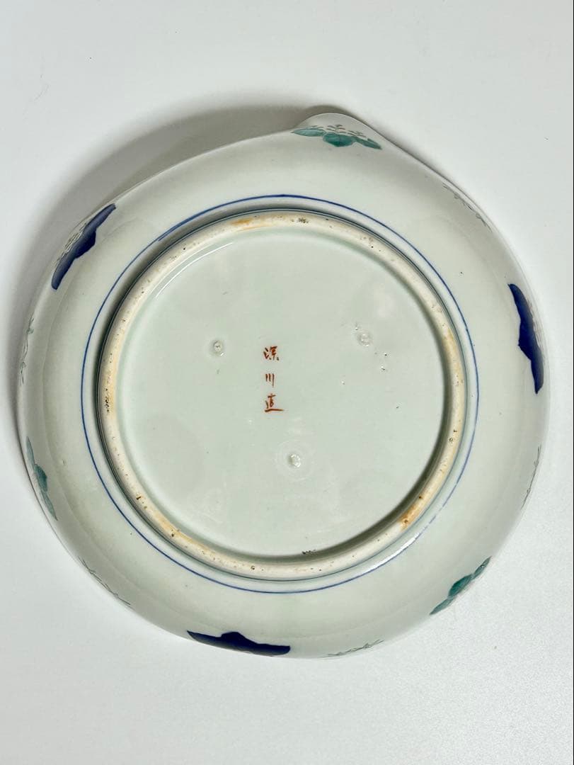 香蘭社図案帳 明治初期 色絵桃形鉢 深川栄左衛門