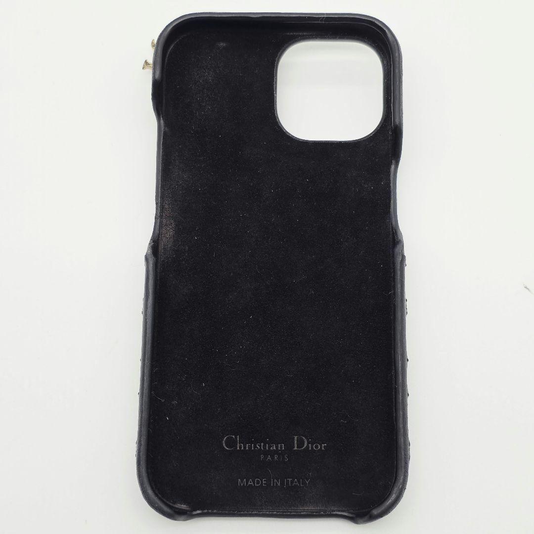 Christian Dior iphone15 ケース カナージュ チャーム付き