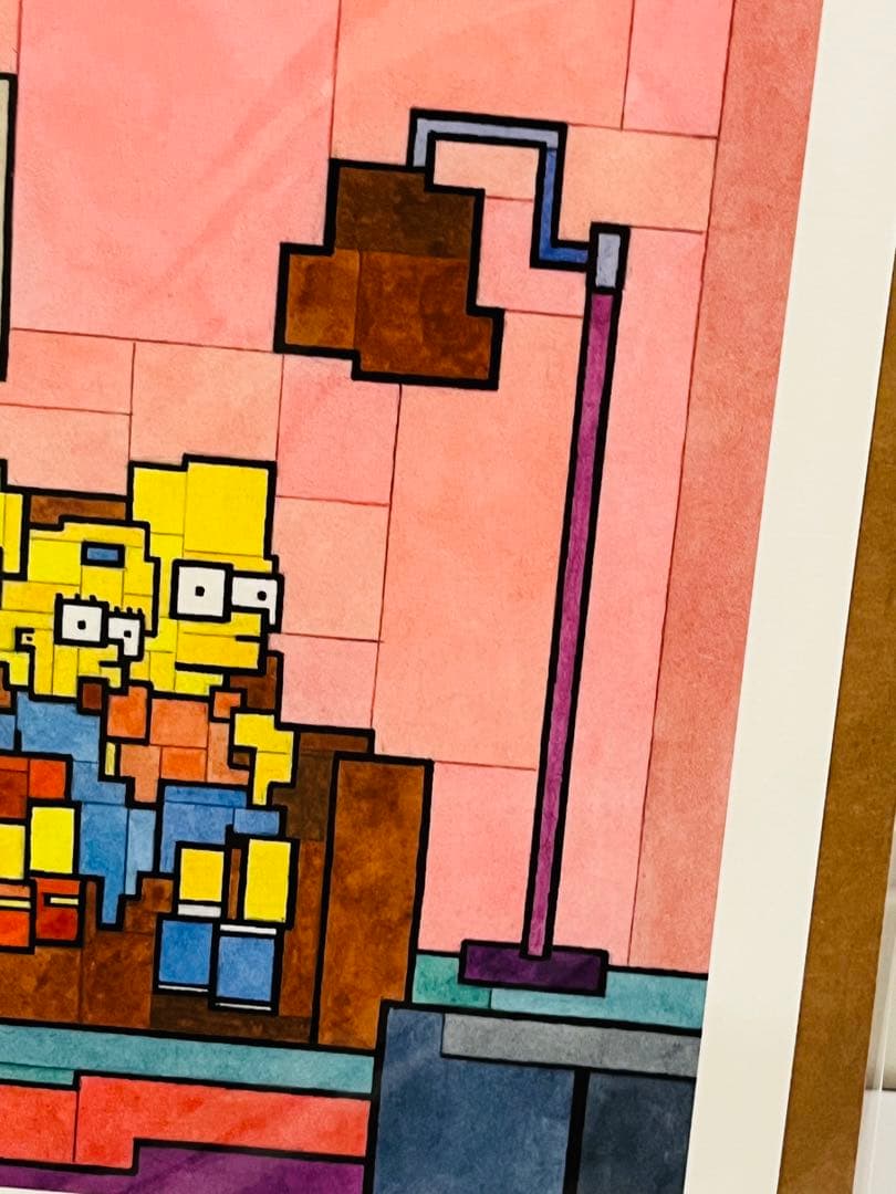 ADAM LISTER アダムリスター シルクスクリーン シンプソンズ　kaws