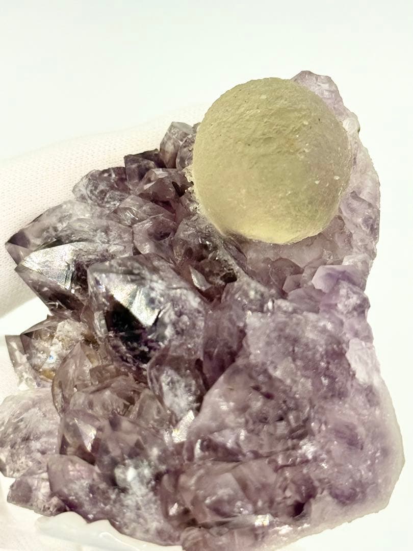 球状フローライト インド産 蛍石 原石標本 鉱物標本 原石 ポンデリング