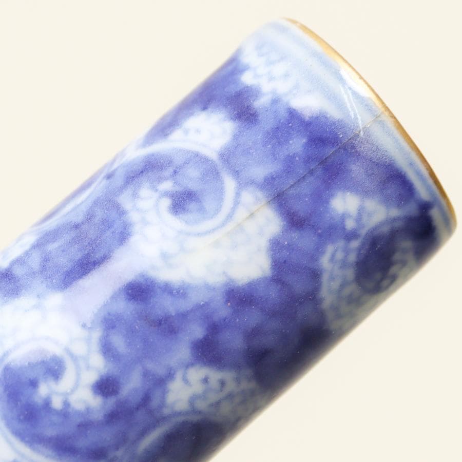 錦手捻祥瑞徳利 一対 酒器 酒注 花生け 収納箱