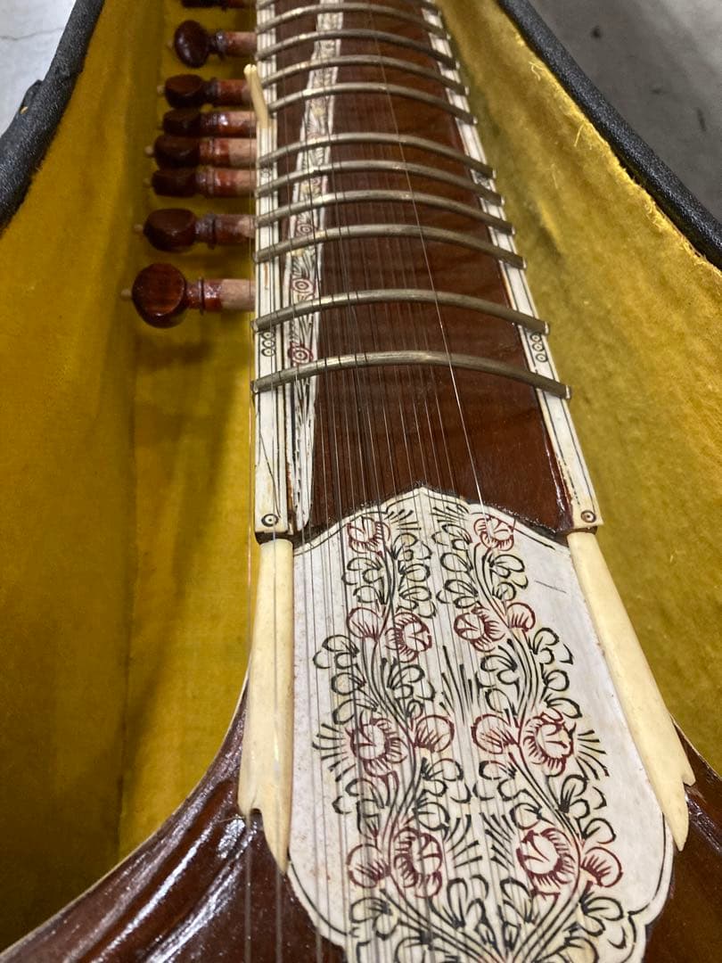 インド 民族楽器 弦楽器 シタール 長さ122cm