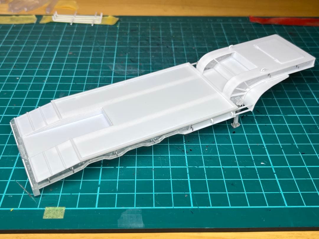 24⭐︎　1/50 3軸ショートトレーラー　建機　重機