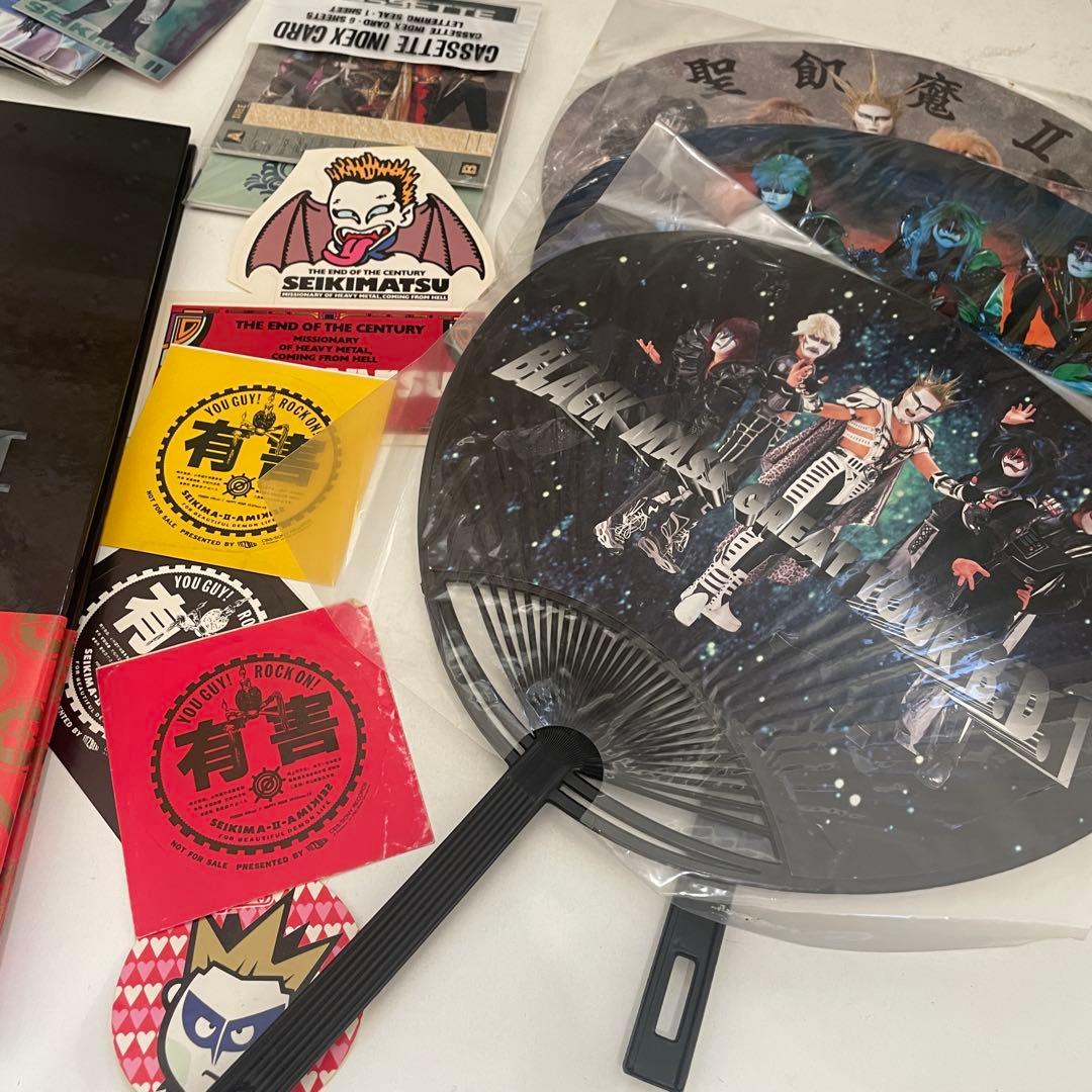 9. 聖飢魔II トレカ カード バインダー ステッカー うちわ グッズ まとめ