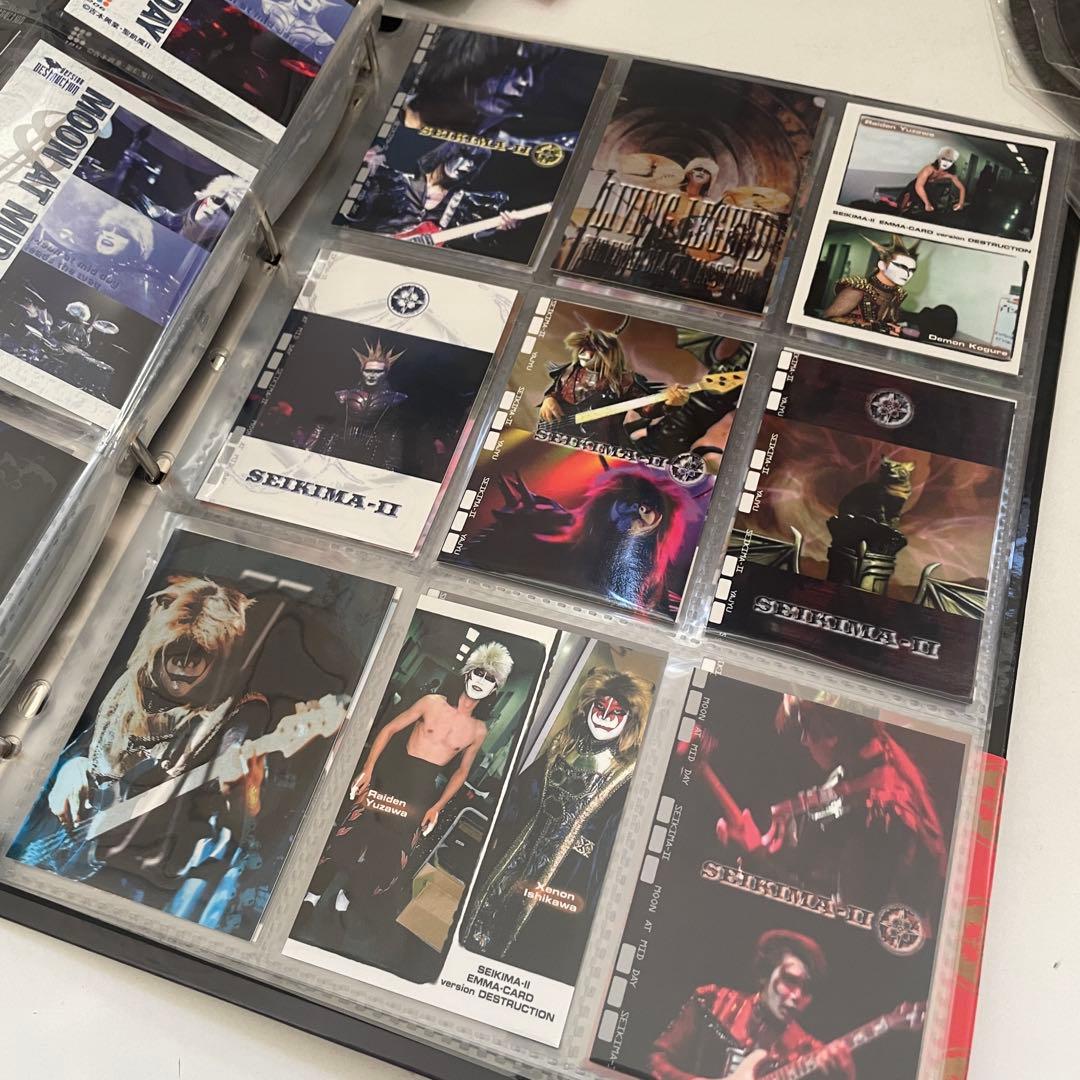 9. 聖飢魔II トレカ カード バインダー ステッカー うちわ グッズ まとめ