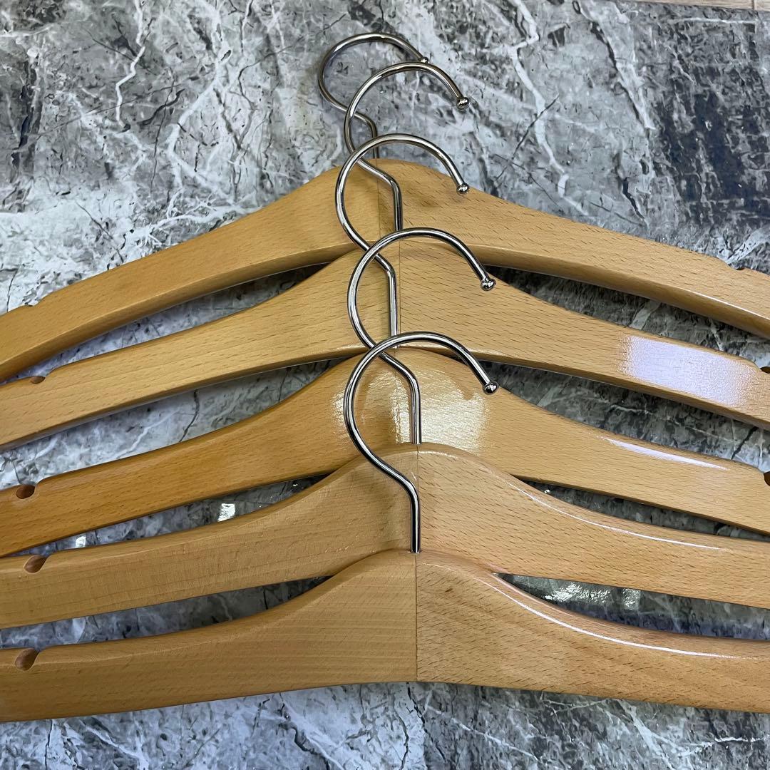 レア』VAN JAC 木製ハンガー5本セット - メルカリ