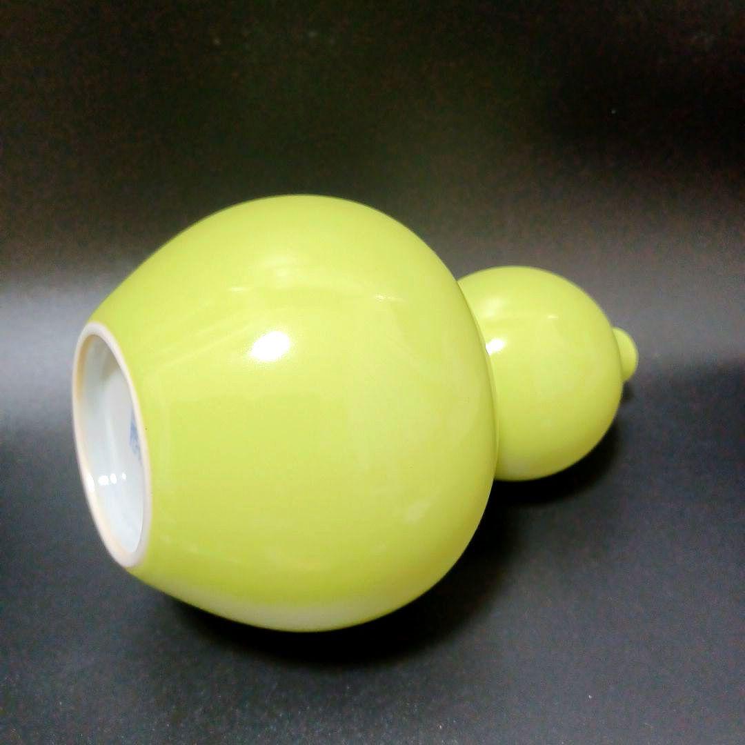 暁芳窯青緑釉花生