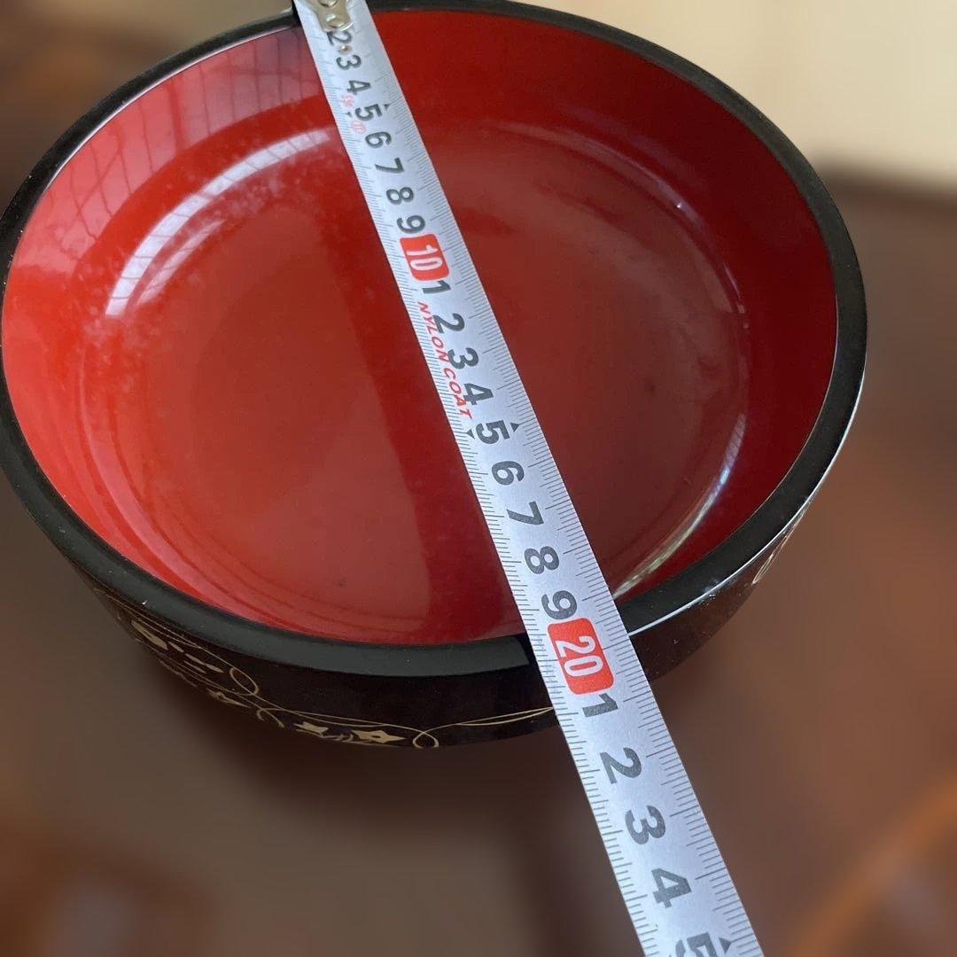 漆器 菓子器 直径約20cm 平安　像彦　九代西村彦兵衛