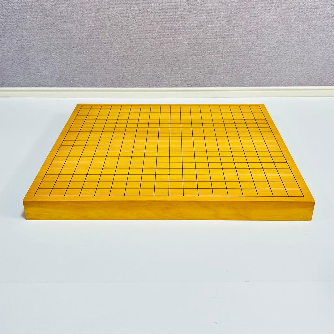 【高級天然木:ハギ3枚造り】卓上碁盤 1.2寸 本榧 天地柾目 碁盤 特撰