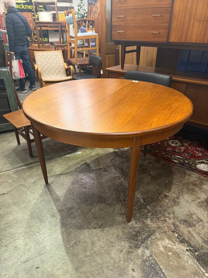 【美品】G-PLAN/ジープラン ラウンドダイニングテーブル フレスコ 北欧