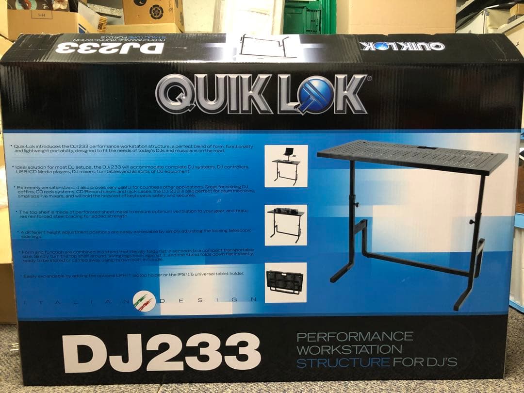 QUIK-LOK クイックロック 折りたたみ式 DJスタンド DJ233 未使用 Quik Lok DJ233 折りたたみ式 DJスタンド クイックロック | 島村楽器