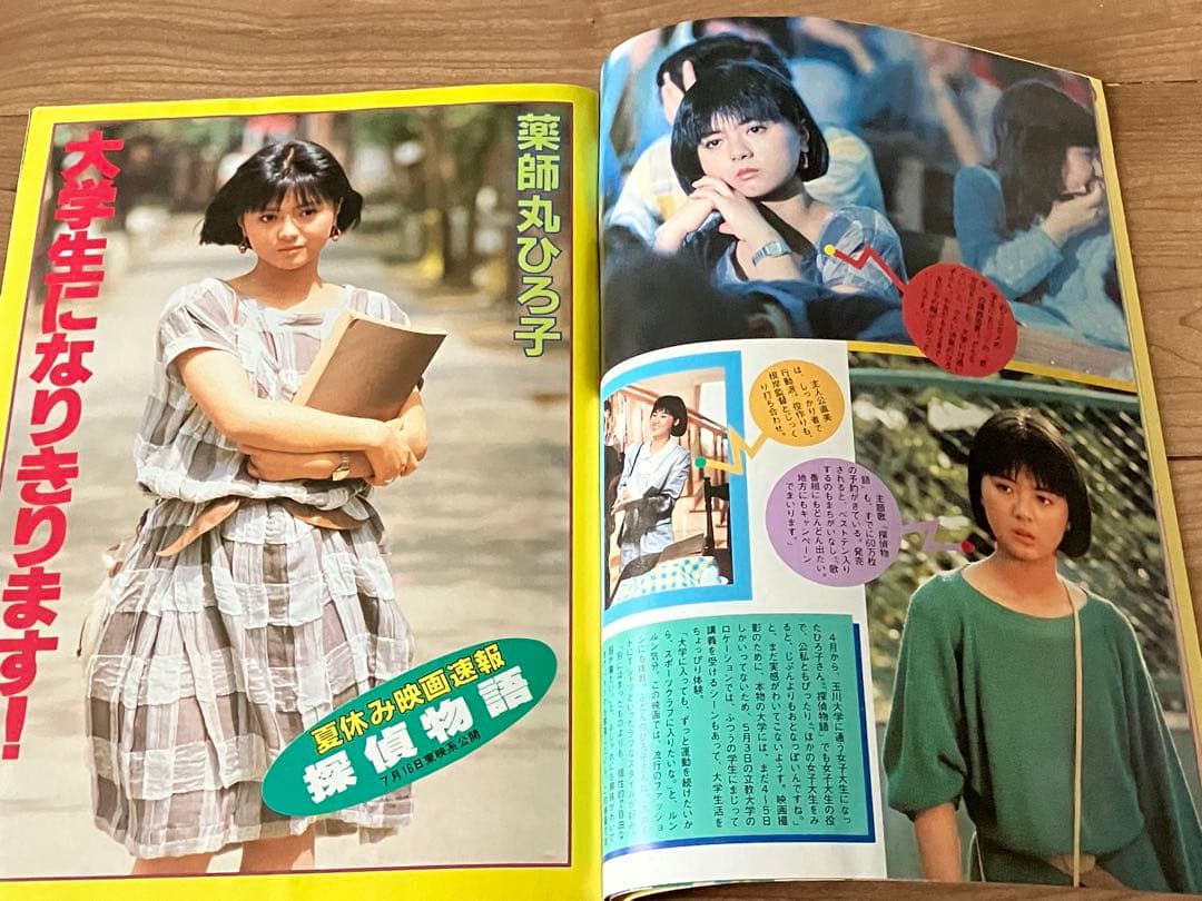 ☆ティーンアイドル83.7月号河合奈保子ビキニ水着少年隊錦織一清松田