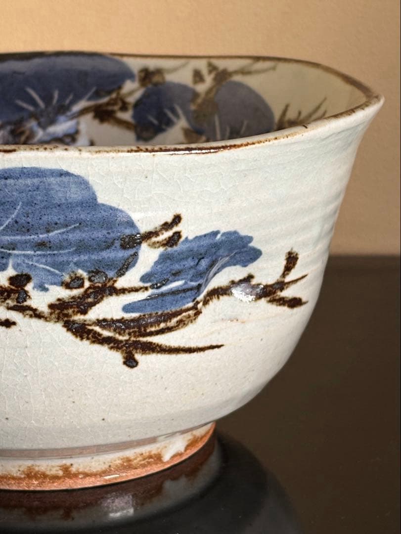 京焼名工 五代 清風与平造 瑞松 鉢 茶道具 菓子鉢 盛鉢 共箱