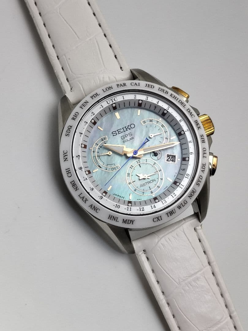 希少人気モデル　新品ベルト　セイコー　GPS 　　8X53 チタニウム