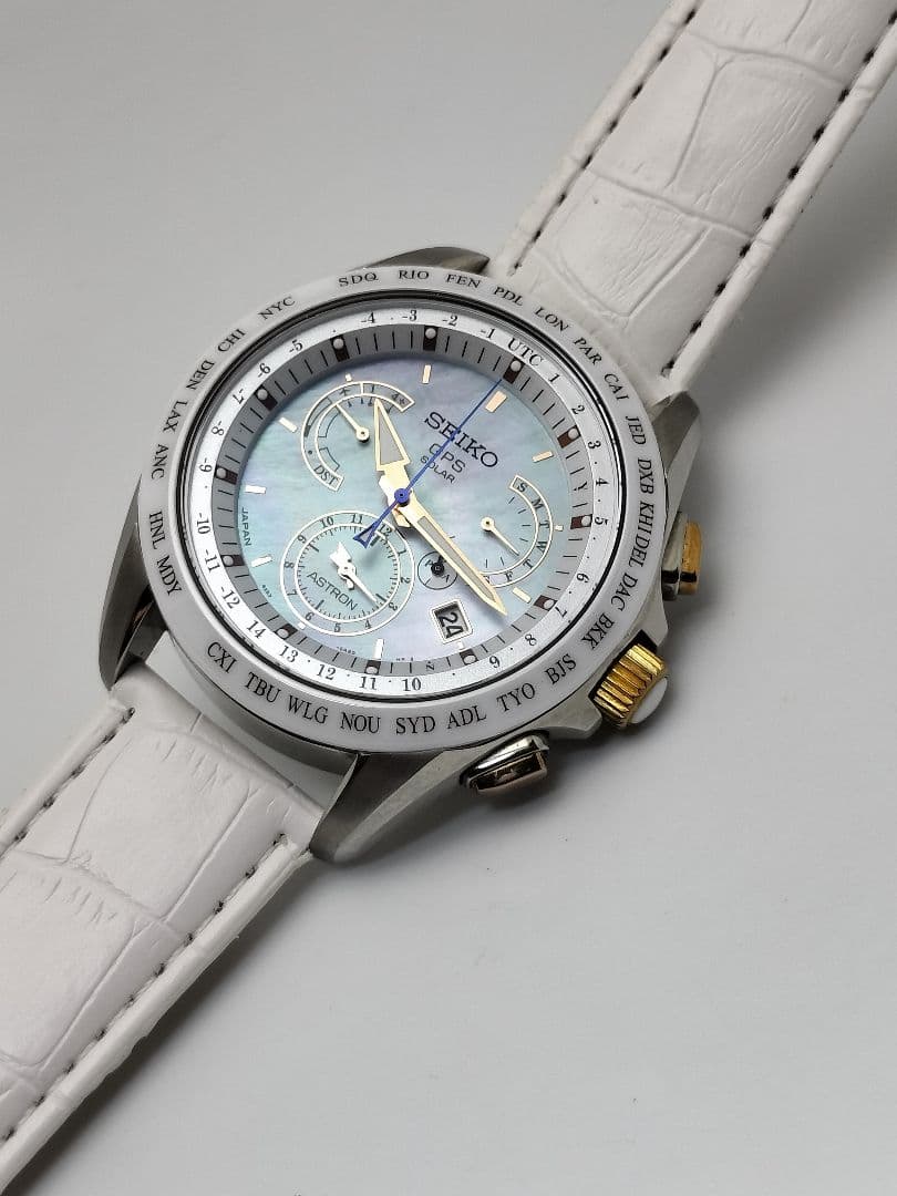 希少人気モデル　新品ベルト　セイコー　GPS 　　8X53 チタニウム