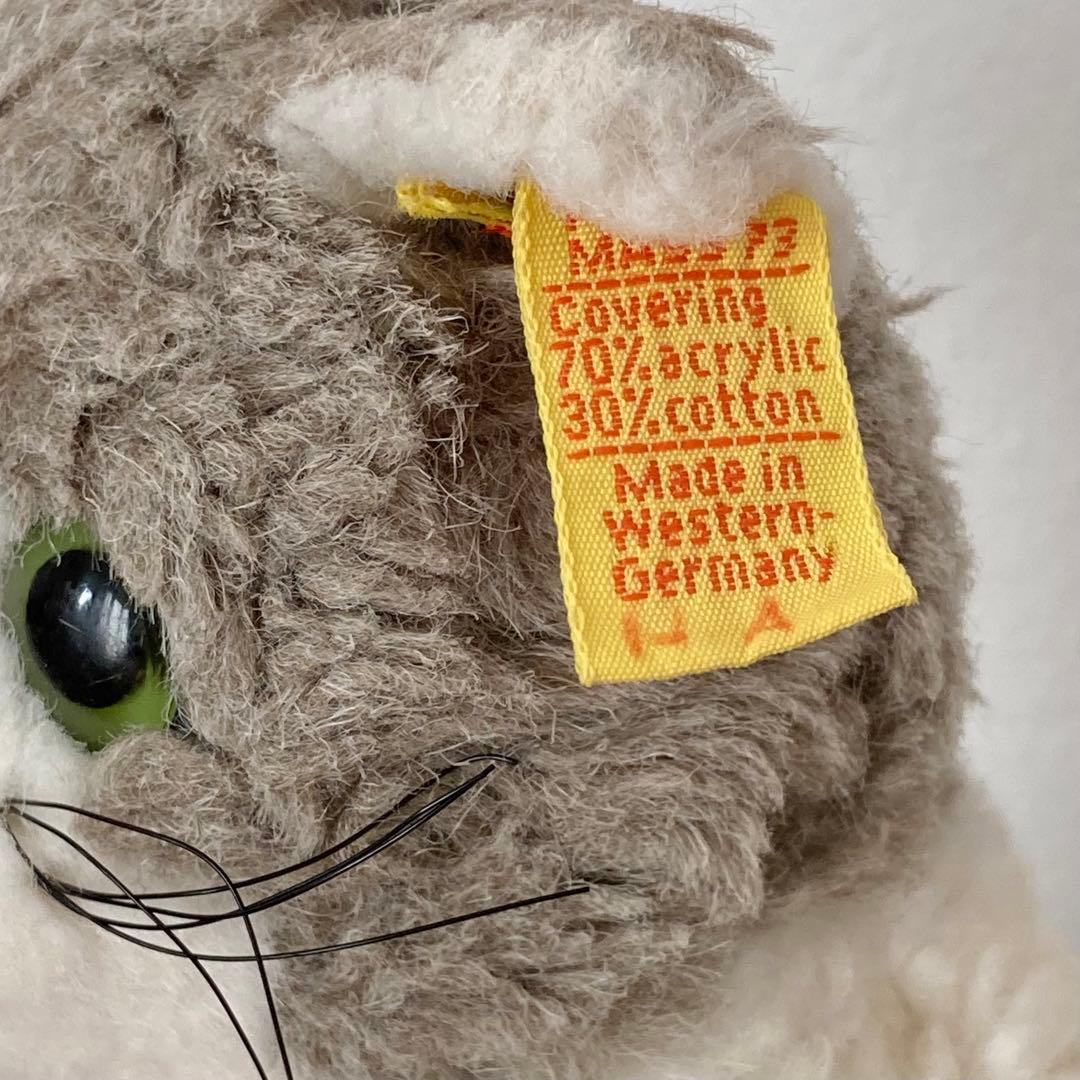 オールドシュタイフ ハチワレ猫 シュタイフ ぬいぐるみ ドイツ