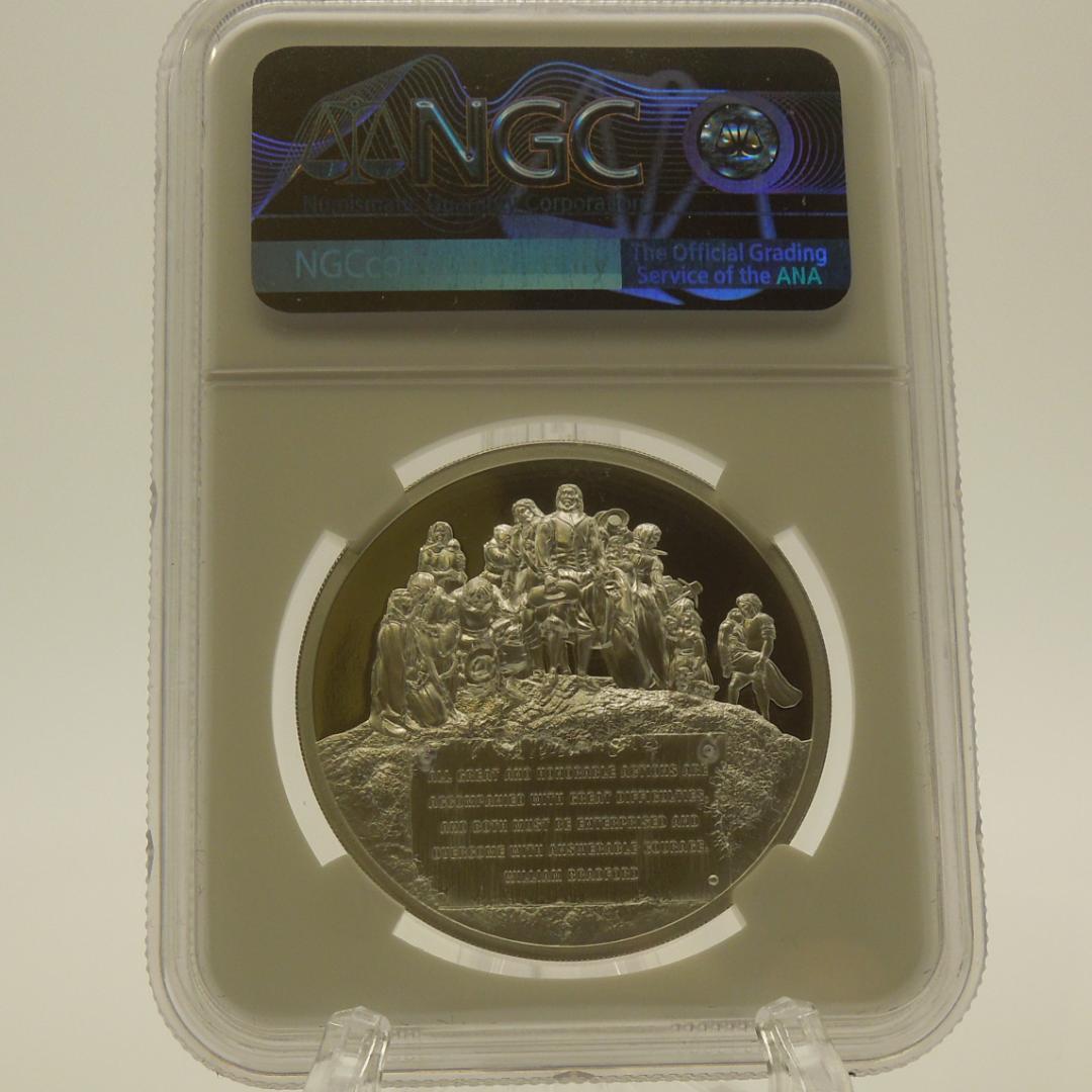 2020 クック諸島 メイフラワー号400周年 5ドル銀貨（NGC PL70）